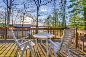 Cottage with Deck and Bluff Lake Views Walk to Beach!